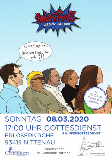 Plakat Einladung Wertvoll-Gottesdienst