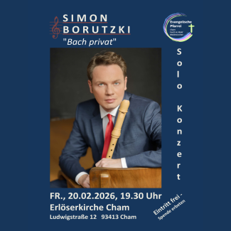 Plakat Solokonzert Simon Borutzki