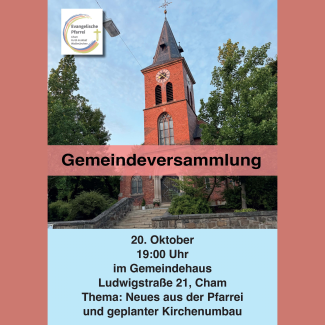 Gemeindeversammlung Ankündigung 