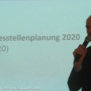 Johannes Gründwald bei der Dekanatssynode